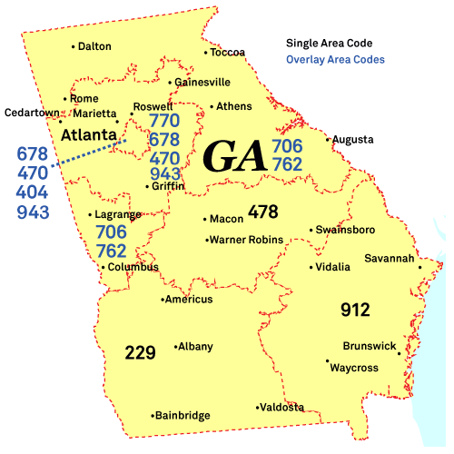 Chicago, Illinois Area Code Map