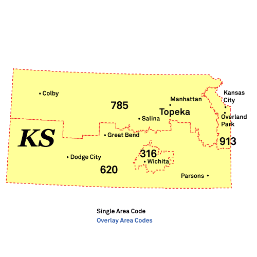Chicago, Illinois Area Code Map