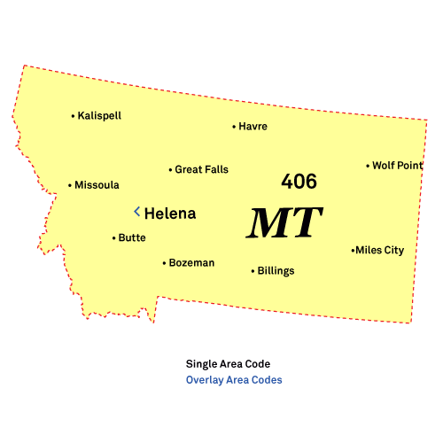 Chicago, Illinois Area Code Map