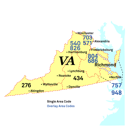 Chicago, Illinois Area Code Map