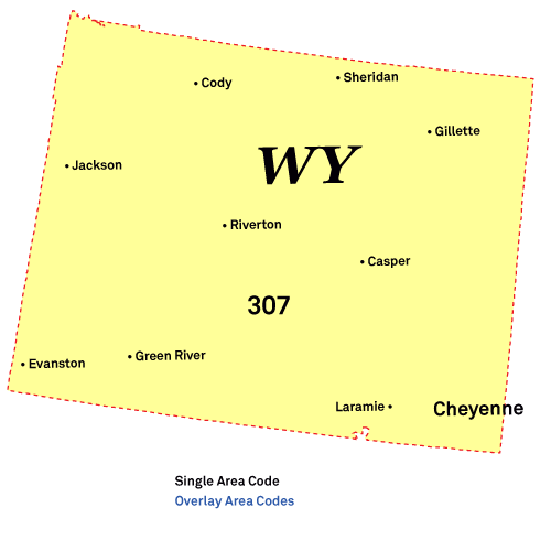 Chicago, Illinois Area Code Map